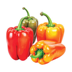 red and yellow bell peppers