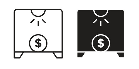 Business incubator icon, outline style icon for web site or mobile app, vector graphics