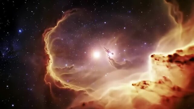 Cosmic Nebula Star Birth, Space, Background Stars, Science
