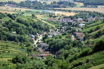 Lendava from above, Slovenia