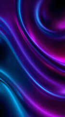 Fototapeta premium Abstract Liquid Neon Swirl Background with Blue and Purple Hues for Modern Designs and Creative Projects