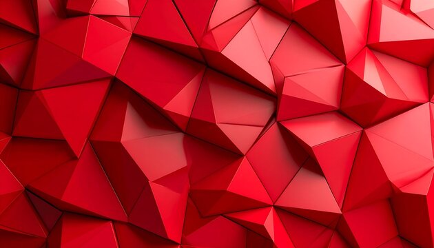 Abstract red geometric surface