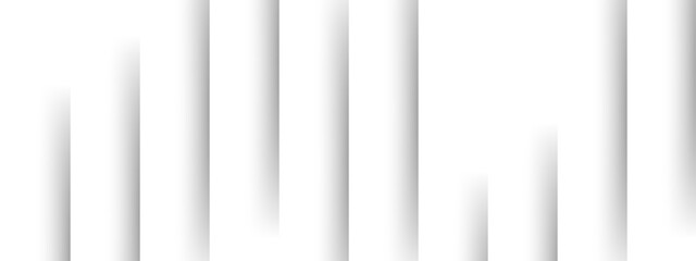 Abstract clean white background with diagonal cut-out lines and soft shadows. Minimalist, geometric grayscale color palette, modern elegance. Layered paper, folded surfaces with presentation template