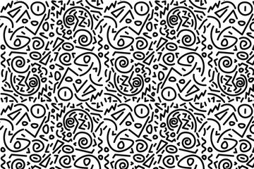 Fototapeta premium Random Stroke Pattern 9