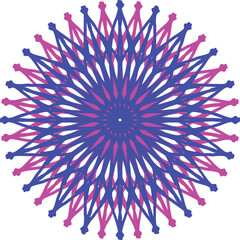 Pink and Purple festive mandala element vector design
