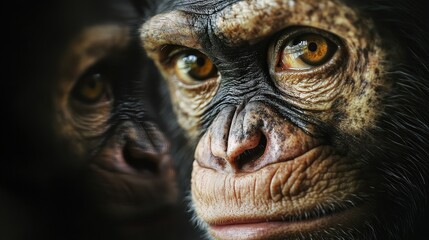 Mischievous Reflection of a Monkey in a Mirror Captured in Detail