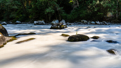 Mamquam Falls Park in Squamish, BC, Canada