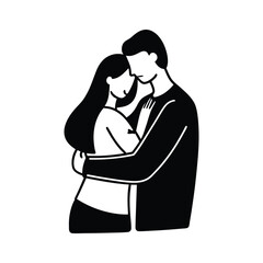 vector illustration of a couple