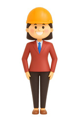 3d woman engineer