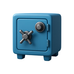 Security and storage bank vault icon, Isolated on Transparent Background