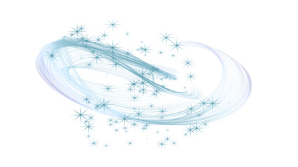 A whimsical abstract swirl of turquoise light and shimmering stardust. Capturing a sense of ethereal wonder.