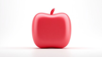 Obraz premium Red apple illustration isolated background