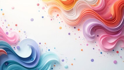 Dynamic Abstract Pattern with Bold Geometric Shapes and Vivid Colors