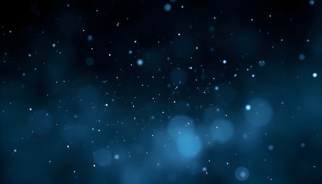 Floating particles in dark space, gentle movement, soft bokeh, ambient background, atmospheric depth, cinematic dust
