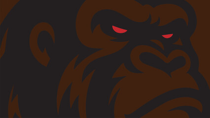 gorilla face background