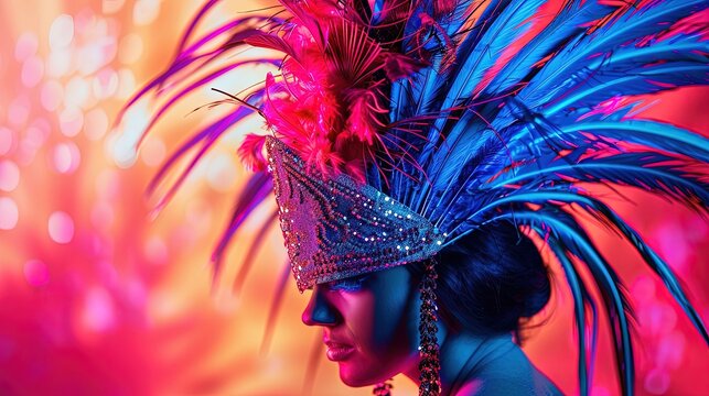 Ultraviolet tropical body art with pulsating designs, essential visual material for beach party promotions and festival ads - Powered by Adobe