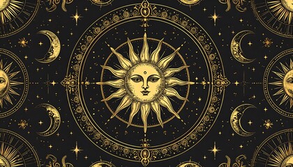 Golden celestial pattern (1)