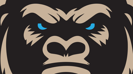 gorilla face background