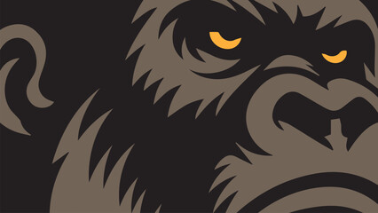 gorilla face background