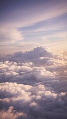 Obraz premium Majestic Real Clouds Floating Over a Peaceful Horizon