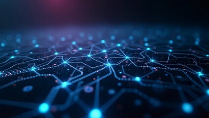 Glowing Circuit Board