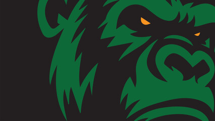 gorilla face background