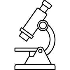 vector illustration of microscope
