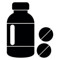 set of medicine bottles