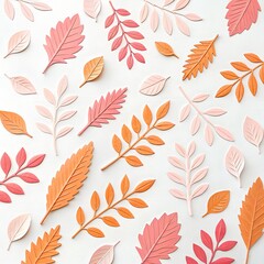 seamless pattern with autumn leaves