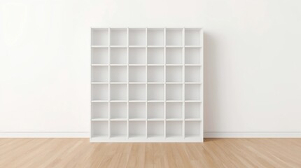 Fototapeta premium Bookcase shelves isolated