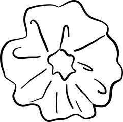 Hand Drawn Hair Tie and Scrunchie Line Art