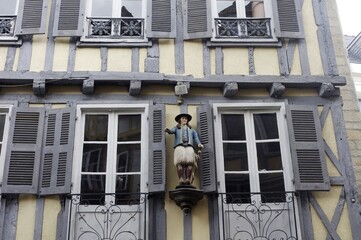 Maison ancienne &agrave; pans de bois