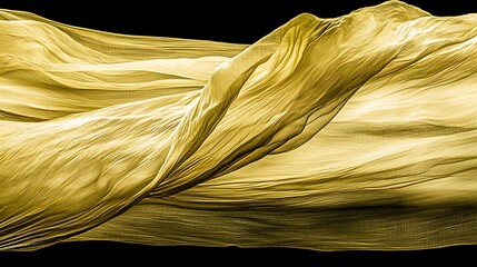 4. Bright yellow backdrop with simple abstract waves and no distractions, showing elegant waveforms with soft edges in a monochromatic yellow palette, emphasizing simplicity and brightness