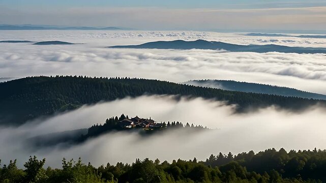 Slovakia mountain from peak Chleb