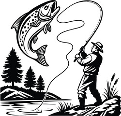 Fisherman SVG, Fishing svg, Fishing clipart, Fishing clipart svg, Fishing svg Bundle, Fishing svg, Fishing cut file, Fishing vector, Fishing