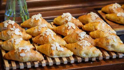 Delicious homemade croissants and sweet cookies