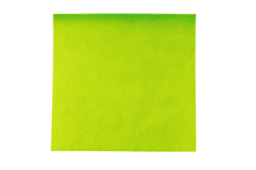 Solid lime green square, outlined in dark lines