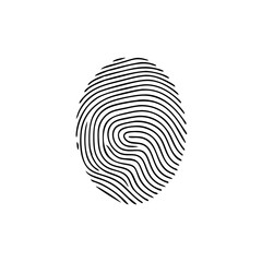Fingerprint logo Icons design template. Vector illustration.