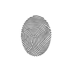 Fingerprint logo Icons design template. Vector illustration.