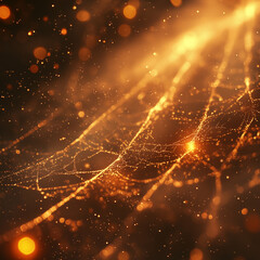 Woven Cobweb Fiber Macro