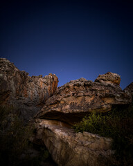rocks and sky