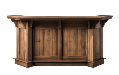 Bar Table front view full on transparent background, png