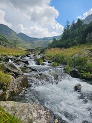 river in the mountains