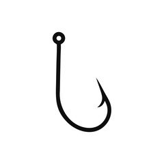 Fishing hook icon, Bait Icon, vector illustration on white background