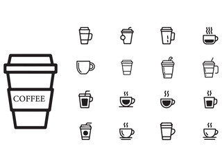 food and drink icon set