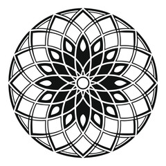 Obraz premium Intricate geometric mandala design circular pattern