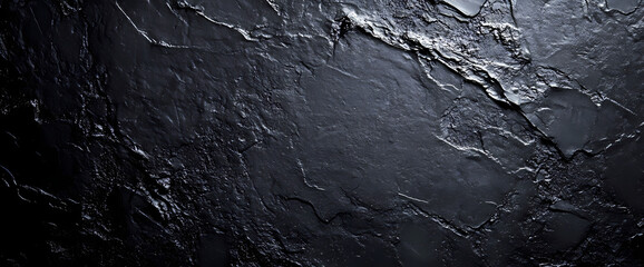 Fototapeta premium Textured dark grey slate stone background with natural patterns and rough surfaces