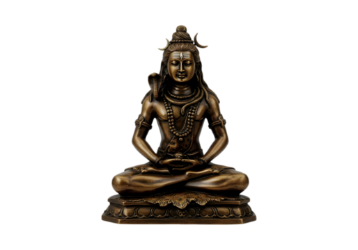 Lord Shiva on Transparent Background