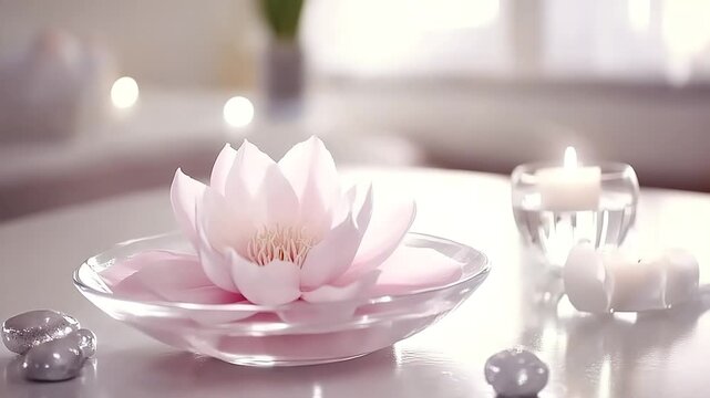 Tranquil floral centerpiece