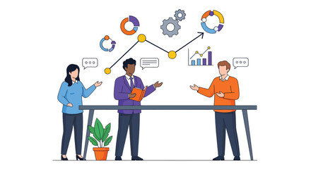 Business Team Collaboration and Data Analysis